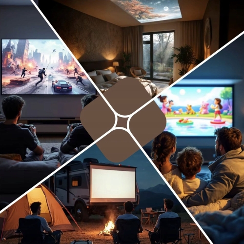 Projektor HY350MAX Full HD/4K, WiFi 6 HDR10 Android LED TV s WiFi reproduktorem